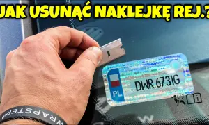 Jak usunąć naklejkę rejestracyjną z samochodu bez uszkodzeń szyby